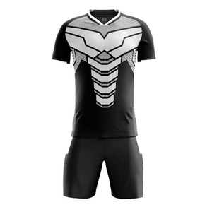 Uniforme de football personnalisé OEM fournisseur d'usine maillot et short de football en tissu respirant de haute qualité avec impression de logo - Product Image 4