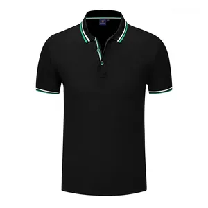 เสื้อยืดโปโลผ้าแคนวาสสำหรับผู้ชายทรงลำลองผ้าฝ้ายโพลีเอสเตอร์สวมใส่สบายระดับพรีเมียมเสื้อยืดสีพื้นพิมพ์ลาย - Product Image 5