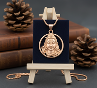 Collier pendentif rond Shiva intemporel en argent 925 plaqué rhodium ou or, amulette protectrice, cadeau de bijoux pour femmes