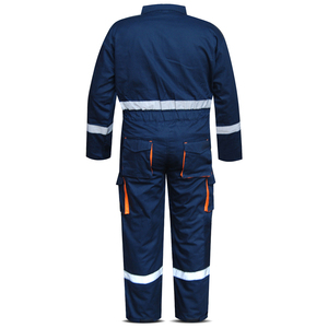 Combinaison unisexe en coton mélangé Combinaison réfléchissante pour mécanicien Combinaison de travail Combinaison de protection Vêtements de travail en coton unisexe - Product Image 3