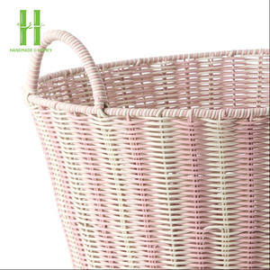 BEST-SELLER Panier de rangement en rotin coloré pour jouets, vêtements, organisation de la maison, rangement tissé pour objets, OEM du Vietnam - Product Image 6