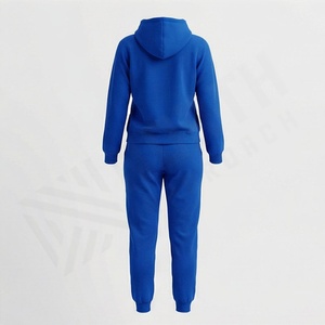 Premium Quality Cotton Winter 2 in 1 Tracksuit Set <b>Zip</b> Jacket Midweight Waterproof Breathable Windbreaker Training Women - Product Image 2