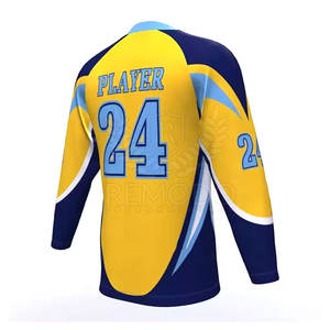 Jersey de hockey sobre hielo de poliéster 100% en talla adulta ropa de entrenamiento Jersey Color personalizado equipo deportivo Jersey de hockey sobre hielo - Product Image 5