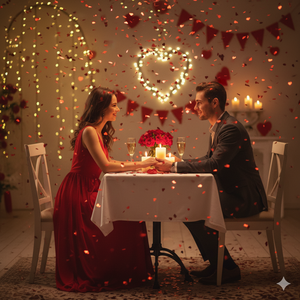 PARTY LOVE Cañones de Confeti de Papel Rojo en Forma de Corazón de 50 cm para Bodas, San Valentín, Aniversarios, Halloween y Pascua - Venta al por Mayor - Product Image 3