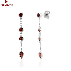 Boucles d'oreilles classiques à la mode, vente chaude, argent sterling 925, pierre précieuse topaze bleue, boucles d'oreilles pendantes, cadeau de mariage, bijoux - Product Image 4