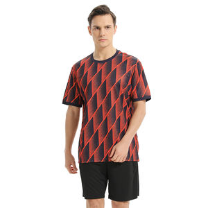 Cheap Soccer Sportswear Quick Dry Uniform Set Custom Design Blue <b>White</b> <b>Football</b> Team Jersey Set - Product Image 3