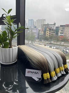 ผมต่อแบบพรีเมียมเวอร์จิ้น 100 กรัม ขายส่ง ผมเวียดนามแท้แบบเส้นเดียว ลอนลึก ซุปเปอร์ดับเบิ้ลดรอน ต่อแบบเคราติน - Product Image 3