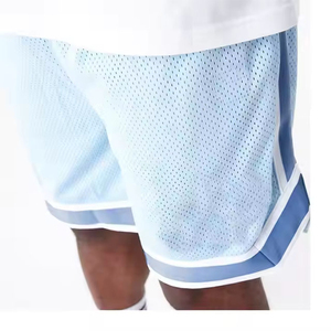 Pantalones cortos de malla de lona personalizables de primera calidad, transpirables de secado rápido para actividades al aire libre, sesiones de gimnasio y ropa informal - Product Image 3