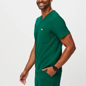 Uniformes de Enfermería Unisex de Primera Calidad, Trajes de Trabajo de Algodón y Poliéster Suaves para Dentistas, Veterinarios y Personal de Clínica, con Tejido de Detección de Agujas - Product Image 2