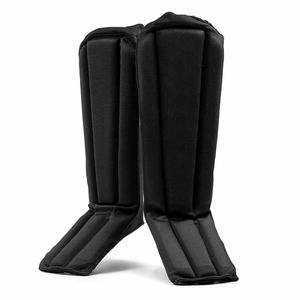 Black Boxing Boots Kick Boxing <b>Foot</b> <b>Protection</b> Martial Arts Training Shoes with Yellow Stripe - Product Image 4