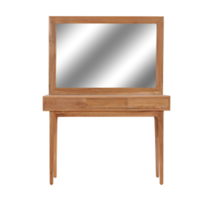Coiffeuse au design moderne de luxe avec miroir Meubles de table de maquillage de haute qualité en bois de teck