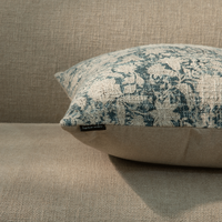 Housse de coussin carrée 100 % coton, imprimée à la main, motif floral, design personnalisable, 18x18 pouces, décoration intérieure
