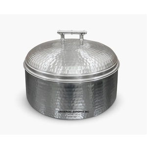 Olla de madera con acabado verde, mesa de forma redonda, cazuela hecha a mano, recién llegado, calentador de alimentos de Metal nuevo de lujo - Product Image 2