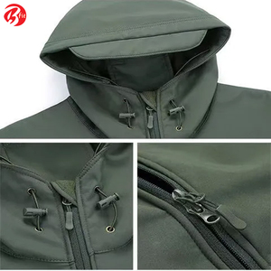 Chaqueta de invierno para hombre, impermeable, para exteriores, Abrigo con capucha, chaqueta Softshell, ropa deportiva para correr, chaqueta de concha suave de estilo invernal - Product Image 5