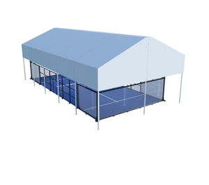 Cancha de Tenis Eléctrica Todo en Uno para Exteriores con Techo Retráctil, Equipamiento para Padel y Tenis - Product Image 3