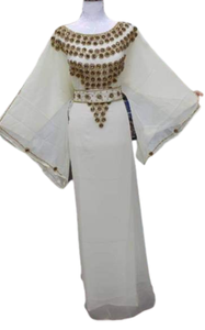 Latest Designer Modest Style Jalabiya <b>Kaftan</b> Stylish <b>Long</b> Evening Dress for Ladies Free Size Dubai Turkey Style Made Chiffon - Product Image 2