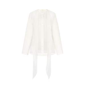 Top Product Hanna <b>See</b>-<b>Through</b> Organza <b>Shirt</b> Ladies Women's Clothing Elegant Style ODM Services Made In VietNam - Product Image 3