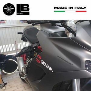 Adesivi con Scritte Senna Pre-Applicate 25x6cm Compatibili con Ducati Senna - Product Image 4