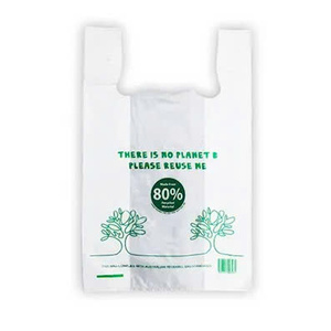 Sacs de courses en plastique recyclables à soufflets latéraux - Design ballon pour supermarché - Matière LDPE/HDPE - Bon prix pour l'exportation depuis le Vietnam - Product Image 3