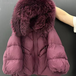 Vente en gros de veste bouffante décontractée à fermeture éclair veste personnalisée à poches multiples pour femmes veste d'hiver coupe-vent de haute qualité - Product Image 3
