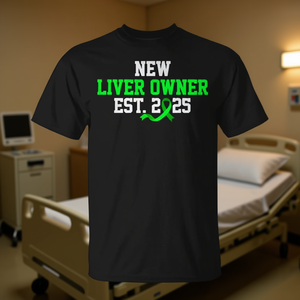 T-Shirt per Donatore di Fegato del Capodanno 2025 - Edizione Speciale Regalo Promozionale per il Proprietario - Product Image 3