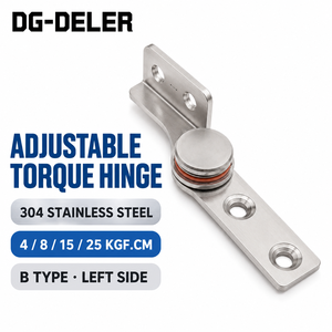 304 Edelstahl Verstellbares Drehmoment-Scharnier Reibungsscharnier 4 8 15 25 KGF.CM L-Form Typ B Linke Seite für Industrieschränke - Product Image 3