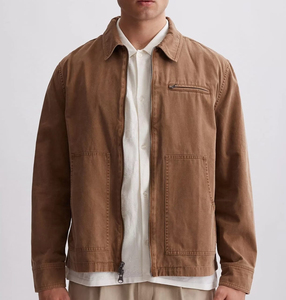 Vestes de travail en coton unisexe sur mesure pour veste d'hiver pour homme vestes de rue unisexe Vintage délavé épais homme - Product Image 5