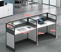 Poste de travail pour employés, bureau de centre d'appels, ensemble de table de bureau moderne, poste de travail exécutif pour 4 personnes, poste de travail pour 2 personnes, bureau du personnel