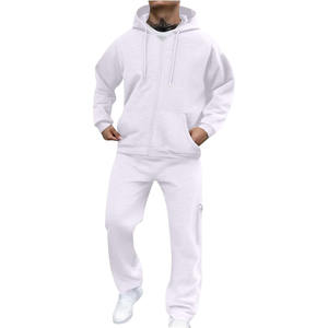 Men's Workout Tracksuit Long Sleeve Full Zip <b>Hoodie</b> Jogger Sweatsuit <b>Running</b> Set - Product Image 1