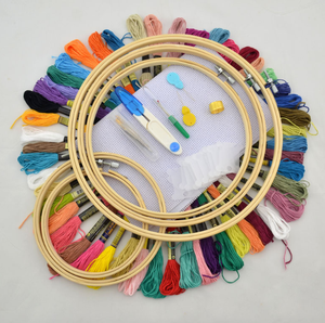 Perlengkapan Sulaman Jahit Tangan <span class=keywords><strong>DIY</strong></span> <span class=keywords><strong>Set</strong></span> <span class=keywords><strong>Cross</strong></span> <span class=keywords><strong>Stitch</strong></span> untuk Pemula - Product Image 4