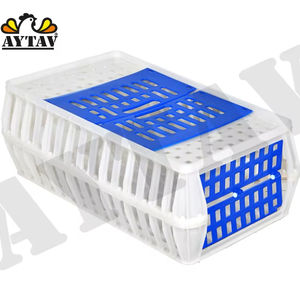 Caja de Transporte para Pollos con Apertura Superior, Jaula Cónica para Aves de Corral, Plástico PE, para 10 a 12 Aves, Manejo de Pollos Vivos, AYTAV - Product Image 1