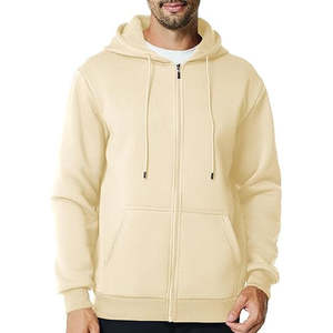 Sudadera con Capucha de Algodón con Cremallera Completa para Hombre, Sudadera Informal para Gimnasio, Marca Privada, Fabricante OEM al por Mayor - Product Image 4