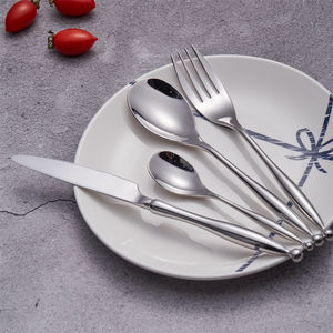 Suministros indios modernos, venta al por mayor, juego de cubiertos de acero inoxidable chapados en oro, juego de cubiertos de Metal hechos a mano para Hotel - Product Image 4