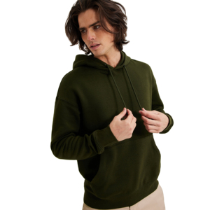 Pull à capuche avec logo personnalisé pour hommes de qualité supérieure Sérigraphie thermique en coton vierge et polaire brodée de haute qualité - Product Image 4