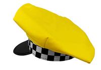 Sombrero de conductor de taxi de moda esencial para adulto Halloween Cosplay amarillo azul sombrero de conductor de taxi