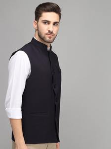 เสื้อกั๊กสีกรมท่าสำหรับผู้ชายชุดใส่ทำงานสำหรับพิธีการและโอกาสพิเศษ - Product Image 4