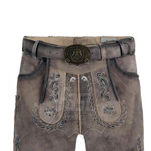 Pantalones Cortos Bávaros Lederhosen al por Mayor a Precio Económico, Pantalones Cortos Bávaros Lederhosen Tradicionales de Alta Calidad para Adultos - Product Image 2