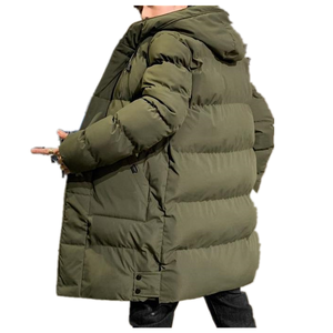 Chaqueta Larga Acolchada para Hombre, Estándar, de Lona, Impermeable, Cortavientos, con Capucha, para Viajes al Aire Libre, Formal, Personalizada, al por Mayor - Product Image 5