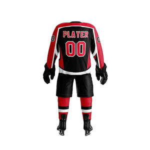 Maillot de hockey sur glace personnalisé de haute qualité, tailles pour jeunes et adultes, vente en gros, ensemble uniforme d'équipe par sublimation, fourniture d'usine OEM - Product Image 2