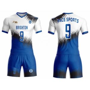 Conjunto de Uniformes de Fútbol Personalizados por Sublimación para Clubes, Francia, Adultos, 100% Poliéster, Transpirable, de Secado Rápido - Product Image 2