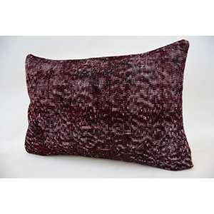 Patrón Vintage Lana Púrpura Ikat Mosaico Paisley 16x24 Pulgadas Paneles Uva Patchwork Almohada Técnica Tejida - Product Image 3