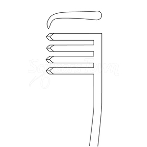 Retractor quirúrgico recto afilado 4x4 de acero inoxidable, instrumento quirúrgico de alta precisión de 7 pulgadas y 12 pulgadas - Product Image 6