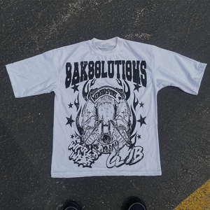 Camiseta Corta de Algodón 100% para Hombre al por Mayor, Estilo Urbano, Lisa, Personalizable, Vintage, Lavada, de Gran Gramaje, Holgada, Oversize, con Efecto Desgastado - Product Image 1