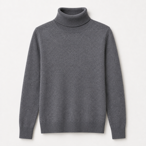 Suéter <span class=keywords><strong>Navideño</strong></span> Personalizado para <span class=keywords><strong>Mujer</strong></span>, <span class=keywords><strong>Cuello</strong></span> <span class=keywords><strong>Alto</strong></span>, Ajustado, de Cachemira - Product Image 5