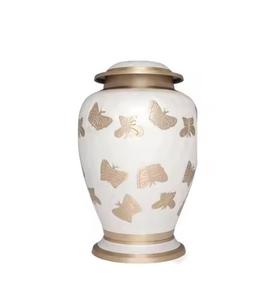 Urnes de crémation durables et décoratives, design attrayant, papillon gravé pour les urnes de stockage de cendres dignes à prix commercial - Product Image 1