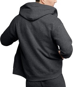 Sudadera con capucha de algodón grueso con cremallera Ropa de invierno de moda Sudadera con capucha de manga larga con cremallera Ajuste informal y acogedor - Product Image 2