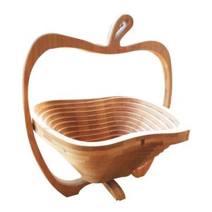 Décoration de la cuisine à domicile Panier à aliments et fruits Vaisselle Panier à fruits en bois de qualité supérieure Table à dîner - Product Image 4