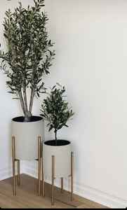 Golden Elegant Metal Decorative Garden Planter Perfect For Showcasing Flowers Herbs And Greenery and Outdoor Living Spaces - Product Image 5