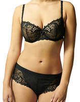 Ensemble soutien-gorge et culotte bikini 3/4 sans armatures, respirant, taille basse, sans bretelles, avec coussinets amovibles, en dentelle, pour femmes adultes, haute qualité, usage quotidien