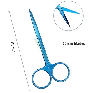 Ciseaux ophtalmiques pour iris, micro-ciseaux chirurgicaux pour les yeux, droits et courbés, instruments chirurgicaux de précision en acier inoxydable, CE ISO - Product Image 6